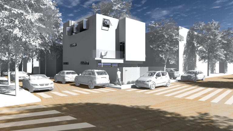 Corner home renovation in hermosa beach beach by architect Bryan Winters, AIA